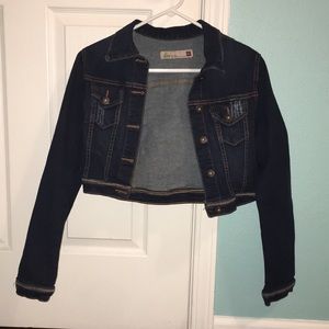 GJG Distressed Cropped Denim Jacket